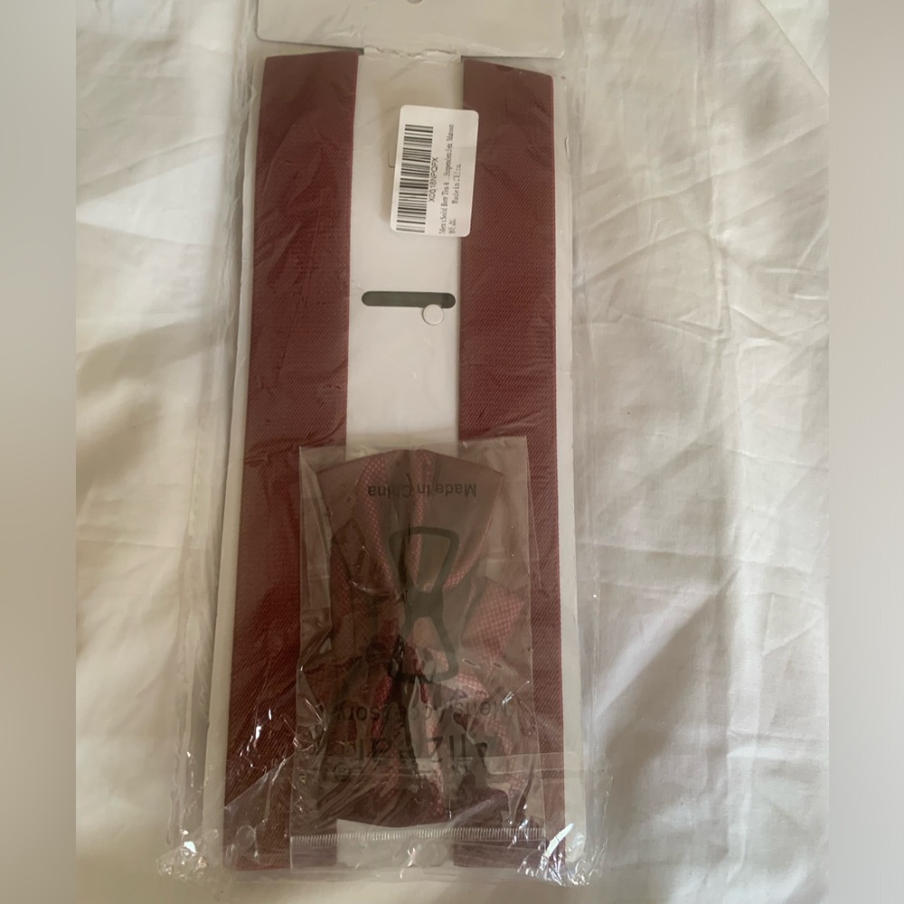 Mens solid BowTie and Suspender set